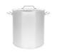 New 100 Qt Quart Polished Stainless Steel Stock Pot Brewing Kettle Large With Lid