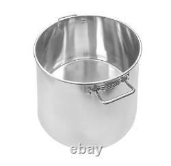 NEW 100 QT Quart Polished Stainless Steel Stock Pot Brewing Kettle Large with Lid