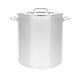 New 120 Qt Quart Polished Stainless Steel Stock Pot Brewing Kettle Large With Lid