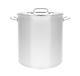 New 160 Qt Quart Polished Stainless Steel Stock Pot Brewing Kettle Large With Lid
