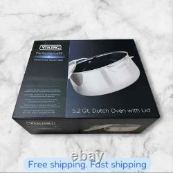 NEW 4-Ply Dutch Oven 5 Quart Laser Clad Titanium Performance Ti Cookware