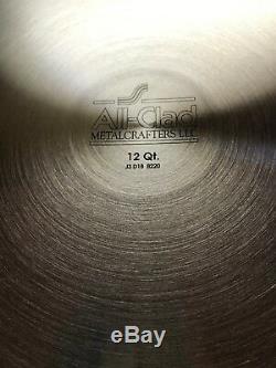 NEW ALL CLAD 12 Qt QUART RONDEAU Stock Pot Pan PROFESSIONAL STAINLESS STEEL Box