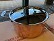 New All Clad C4 Copper Clad 8.0 Quart Stock Pan Pot With Lid Made In Usa 4 Ply