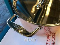 NEW ALL CLAD C4 copper clad 8.0 Quart Stock Pan Pot with Lid MADE IN USA 4 ply