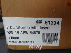 NEW APW Wyott RW-1V Classic 7-Quart Warmer Pot Insert Stainless Steel Commercial