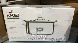 NEW All-Clad 6.5 Quart Slow Cooker Stainless Steel withCeramic Coating MSRP $259