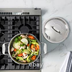 NEW All-Clad Simply Strain, Stainless Steel Multipot with Straining Lid, 8-Quart