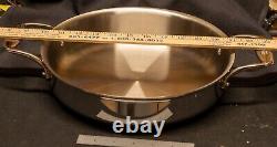 NEW All-Clad Stainless-Steel D5 5-ply 3 Quart Sauteuse Frying Pan ALL CLAD