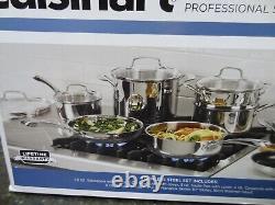 NEW Cuisinart 13pc Classic Stainless Steel Professional Cookware Set Mod# 89-13