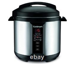 NEW Cuisinart Heavy Duty 8-Quart Pressure Cooker Stainless Steel Black/Silver