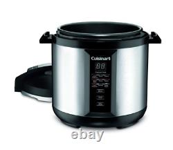 NEW Cuisinart Heavy Duty 8-Quart Pressure Cooker Stainless Steel Black/Silver