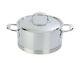 New Demeyere Atlantis Stainless 4.25 Quart Dutch Oven With Lid Belgium 7 Ply