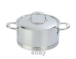 NEW Demeyere ATLANTIS Stainless 4.25 quart Dutch Oven with Lid BELGIUM 7 ply