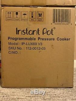NEW Instant Pot 6 in 1 Programmable Pressure Cooker 6 Quart Instapot LUX60 V3