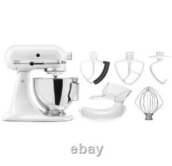 NEW KitchenAid 4.5-quart Tilt Head Stand Mixer withbowl with handle White