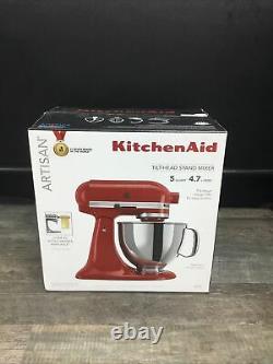 NEW KitchenAid 5 Quart Tilt-Head Stand Mixer, Empire Red KSM150PSER