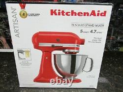 NEW! KitchenAid Artisan Series 5 Quart Tilt-Head Stand Mixer KSM150PSER Red