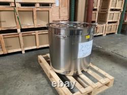 NEW Large 274 Quart Polished Stainless Steel Stock Pot Brewing Kettle with Lid