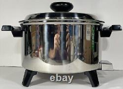 NEW Lifetime 5 Quart Stainless Steel Cooker Electric Liquid Core With Plug 850 W