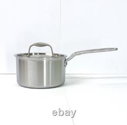 NEW Made In 2 Quart Stainless Steel Saucepan with Lid 5 Ply All Stainless Clad