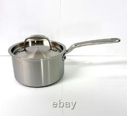 NEW Made In 2 Quart Stainless Steel Saucepan with Lid 5 Ply All Stainless Clad