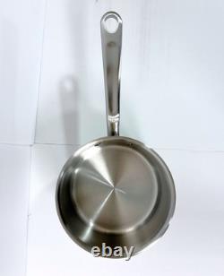 NEW Made In 2 Quart Stainless Steel Saucepan with Lid 5 Ply All Stainless Clad
