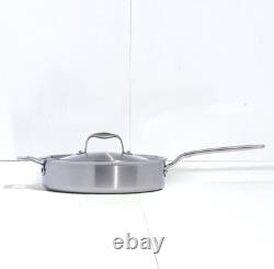 NEW Made In 3.5 Quart Stainless Steel Saute Pan with Lid All 5 Ply Clad