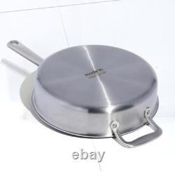 NEW Made In 3.5 Quart Stainless Steel Saute Pan with Lid All 5 Ply Clad
