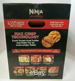 NEW Ninja AF161 Max XL Air Fryer 5.5-Quart Grey max crisp fry roast broil bake