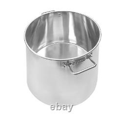 NEW Polished Stainless Steel Stock Pot Brewing Kettle Large with Lid Avail in 5 Sz