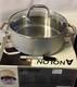 Nib-anolon Chef Clad Stainless Steel 4-quart Pan/dutch Oven