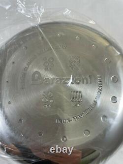 NIB Tramontina Barazzoni 1.25 Quart Covered Sauce Pan Full Clad Stainless Steel