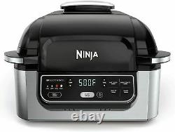 NINJA FOODI 4 QUART 5 in 1 INDOOR ELECTRIC GRILL AIR FRYER ROAST BAKE DEHYDRATE