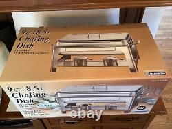 NOS Tramontina 9 Quart Chafing Dish Premium 18/10 Stainless Steel new in box
