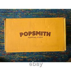 NWB Popsmith Bundle in Butter 6 Quart Stovetop Popcorn Machine Stainless Steel