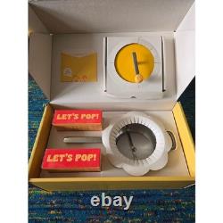 NWB Popsmith Bundle in Butter 6 Quart Stovetop Popcorn Machine Stainless Steel