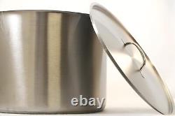 New 35 Quarts Heavy Duty Stainless Steel Stockpot with Encapsulated Base and Lid