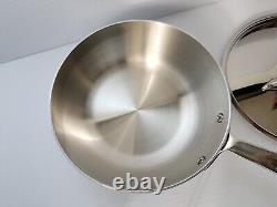 New All-Clad D3 3-Ply Stainless Steel Sauce Pan 2 Quart Coned Shaped USA New