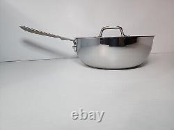 New All-Clad D3 3-Ply Stainless Steel Sauce Pan 2 Quart Coned Shaped USA New