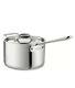 New All-clad D3 Stainless Steel 4 Qt Quart Sauce Pan With Lid