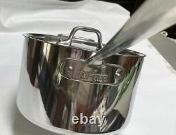 New All-Clad Stainless Steel 4 Quart Sauce Pan with Lid D3