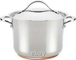 New? Anolon 77275 Nouvelle Copper Stainless Steel 6½-quart Covered Stockpot