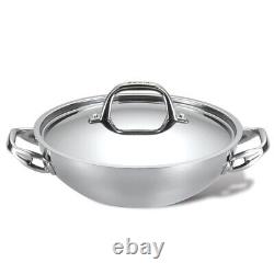 New? Anolon Tri-ply Clad Stainless Steel 3-quart Braiser With LID