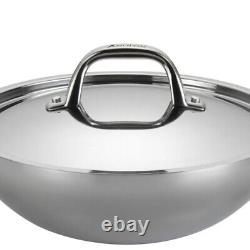 New? Anolon Tri-ply Clad Stainless Steel 3-quart Braiser With LID