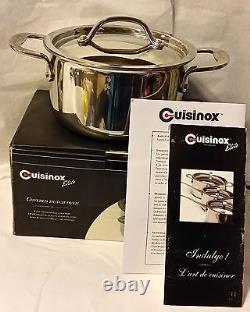 New Cuisinox Elite 3-Ply 3 Quart Covered Dutch Ovenship free