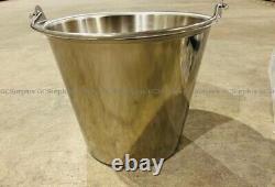 New In Box Brewer Stainless Steel Kick Bucket with Frame. 13 Quart Size 3.5 Gal