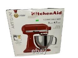New KitchenAid Artisan Series 5 Quart Tilt-Head Stand Mixer Empire Red #A47