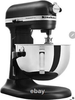 New KitchenAid Pro 5 Plus Series 5 Quart Stand Mixer Matte Black KV25G0XBM