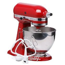 New KitchenAid Stand Mixer KSM100PSER Empire Red 4.5-quart Empire Red Made USA