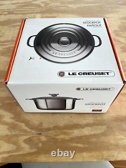 New Le Creuset Stainless Steel 7 Quart 9.5 Stock Pot 7 Quart Brand New In Box